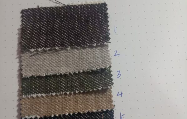Linen/CTN/POLY yarn dyed twill