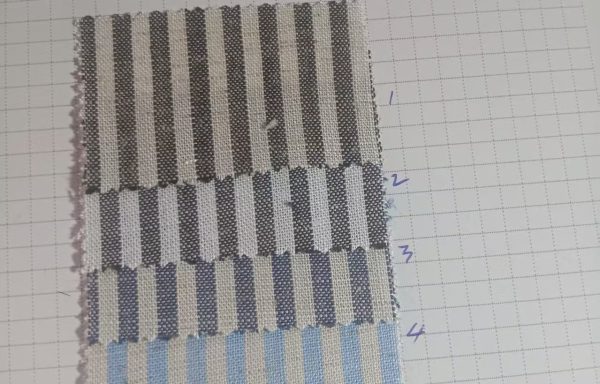 Linen/LYocell yarn dyed stripe