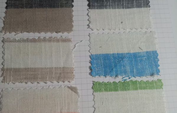 100%Linen yarn dyed stripe